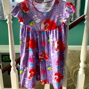 Little mermaid girls dress